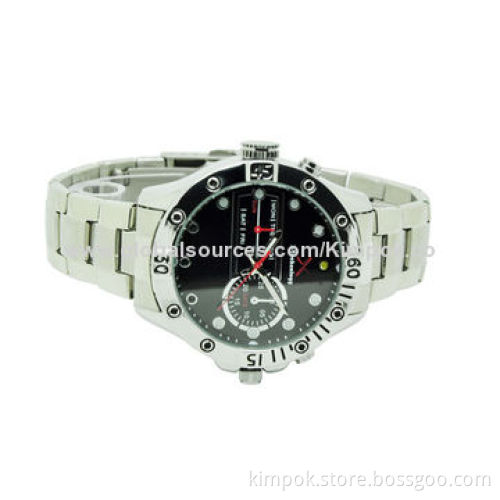 H.264 1080P HD Waterproof, IR Hidden Camera Watches with 180 Degrees RecordingNew